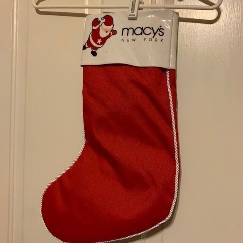 MACY'S NEW YORK CHRISTMAS STOCKING NWT - Picture 4 of 5